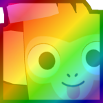 Rainbow Huge Santa Monkey