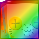 Rainbow Huge Scarecrow Cat