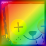 Rainbow Huge Scarecrow Dog