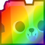 Rainbow Huge Scary Corgi