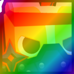 Rainbow Huge Shuriken Corgi
