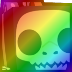 Rainbow Huge Skeleton Shark