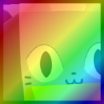 Rainbow Huge Sleigh Cat