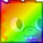 Rainbow Huge Spitting Dino