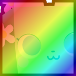 Rainbow Huge Spring Kitten