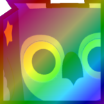 Rainbow Huge Starry Owl