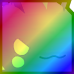 Rainbow Huge Storm Axolotl Ball