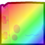 Rainbow Huge Tiedye Axolotl