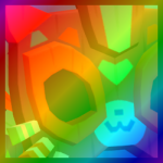 Rainbow Huge Totem Cat