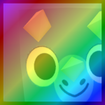 Rainbow Huge Triceratops