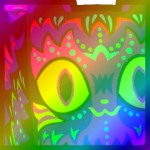 Rainbow Huge UV Cat