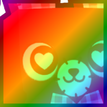 Rainbow Huge Valentines Bear