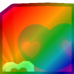 Rainbow Huge Valentines Dominus