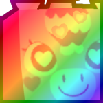 Rainbow Huge Valentines Unicorn
