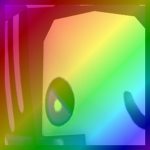 Rainbow Huge Veil Horse
