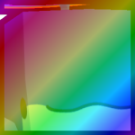 Rainbow Huge Vibrant Whale