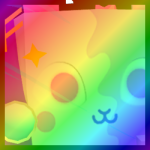 Rainbow Huge Yin-Yang Bunny