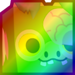Rainbow Huge Zombie Pig