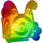 Rainbow Hypnotic Cat