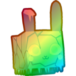 Rainbow Ice Bunny