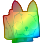 Rainbow Ice Corgi