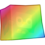 Rainbow Ice Cube Penguin