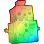 Rainbow Ice Snowman
