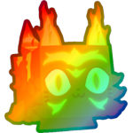 Rainbow Inferno Cat