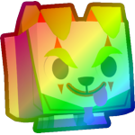 Rainbow Jester Dog