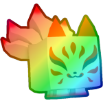 Rainbow Kitsune Fox
