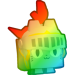 Rainbow Knight Cat