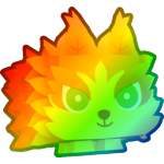Rainbow Leafstorm Wolf
