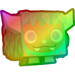 Rainbow Leafy Yeti