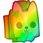 Rainbow Leprechaun Corgi