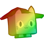 Rainbow Lilypad Cat