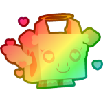 Rainbow Love Cow
