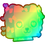 Rainbow Love Lion