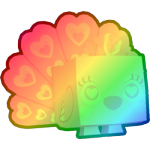 Rainbow Love Peacock