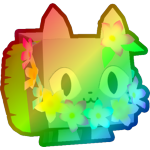 Rainbow Luau Cat