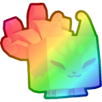 Rainbow Marshmallow Kitsune