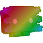 Rainbow Midnight Axolotl