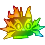 Rainbow Midnight Cat