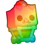 Rainbow Minecart Piggy