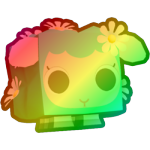 Rainbow Mossy Lamb