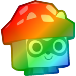 Rainbow Mushroom Raccoon