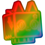 Rainbow Neon Cat