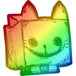 Rainbow Night Terror Cat