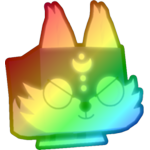 Rainbow Nightfall Wolf