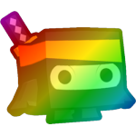 Rainbow Ninja Maskot
