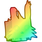 Rainbow North Pole Bunny